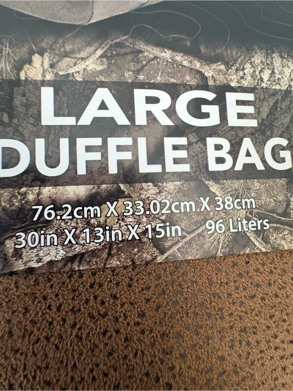 Duffle Bag-Realtree Large Camo. Brand New in case.